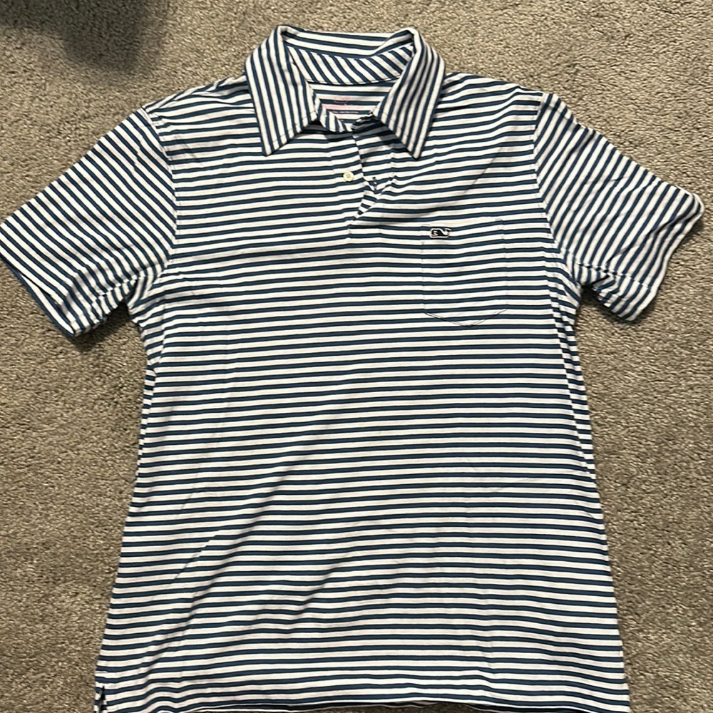 Vineyard Vine Striped Boys Polo